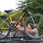 Caricamento delle bici in auto